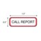 Nevs Position Labels - Call Report 1/2" x 1-1/2" White w/Red & Black XP-129 - alternate 2